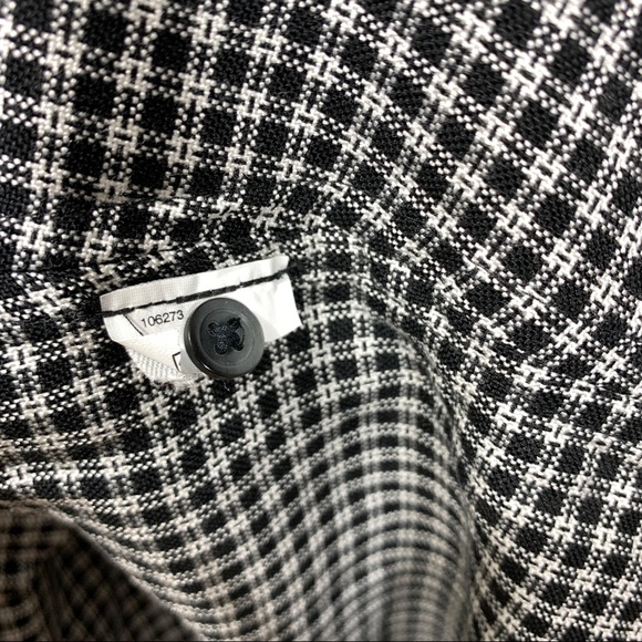 Madewell square plaid button down short sleeve casual minimalist top size L - Picture 7 of 9